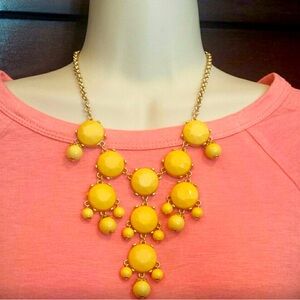 Yellow Bubble Statement Necklace